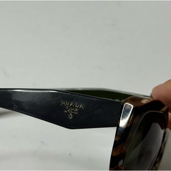 PRADA Grey And Brown Crystal Color Sunglasses - Picture 4 of 17